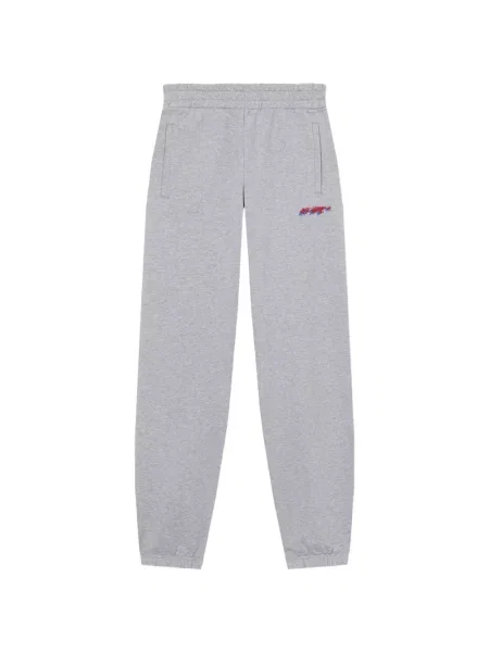 Pantaloni Off-white alergare alb