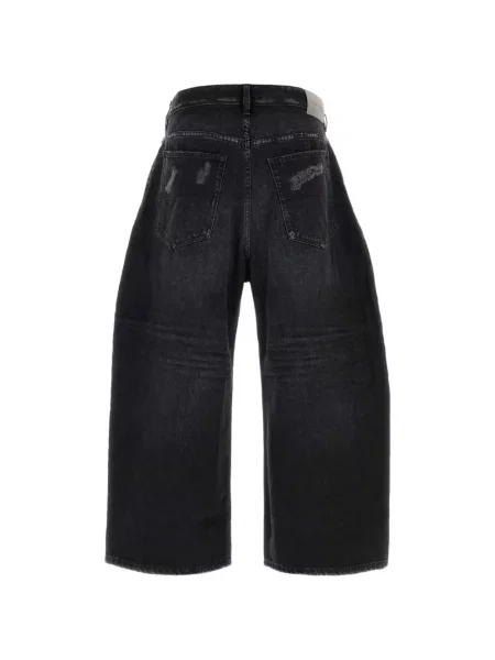 Traperice Balenciaga s izlizanim efektom crna