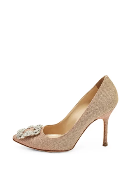 Pantofi cu toc Manolo Blahnik roz