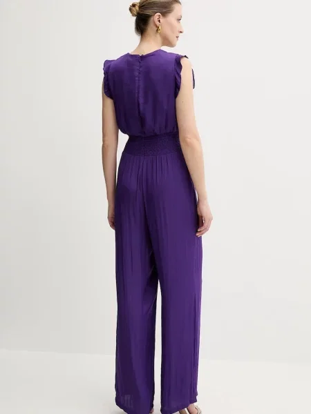 Morgan salopetă PWALLY cu decolteu in v PWALLY violet