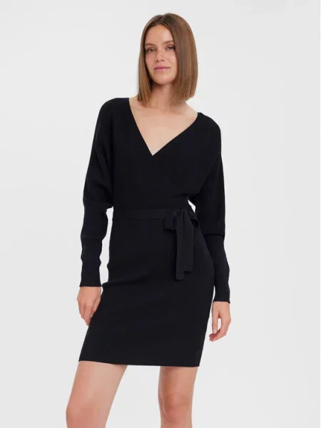 VERO MODA Rochie tricotat negru