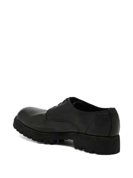 Pantofi derby Guidi din piele negru
