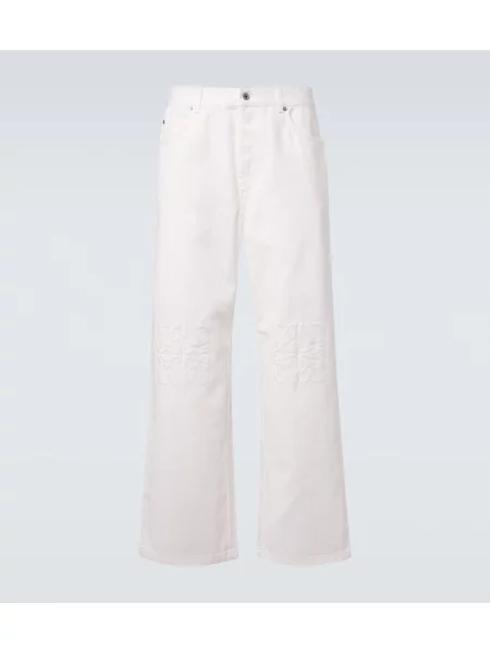 Blugi cu picior larg Loewe alb