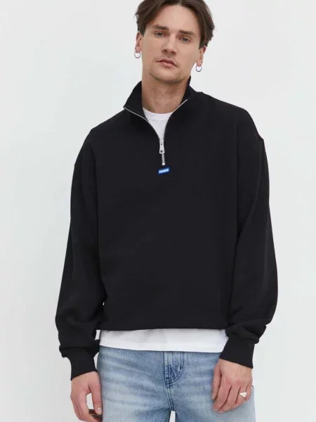 Mikina Hugo Blue hladká černá