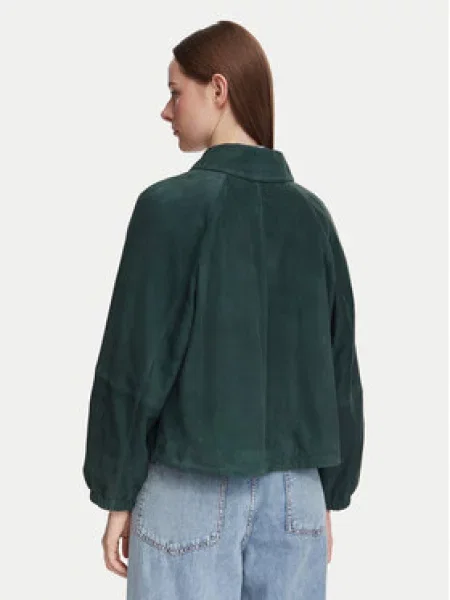 Weekend Max Mara Usnjena jakna Zuppa zelena