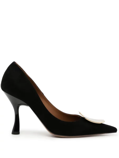 Pantofi cu toc Malone Souliers din piele de căprioară negru