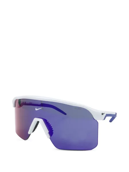 Ochelari de soare Nike de catifea cu autograf retro alb