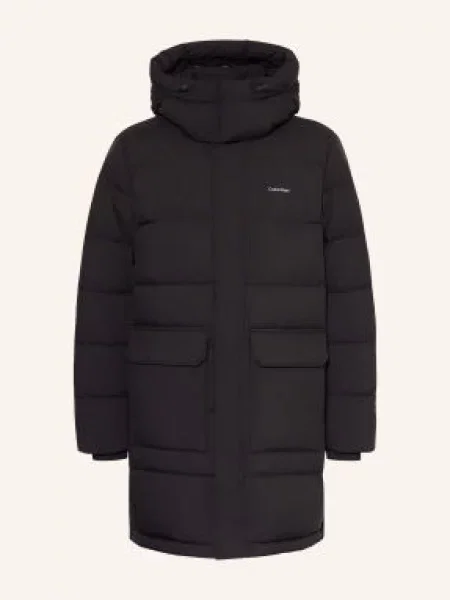 Calvin Klein Péřový Kabát černá