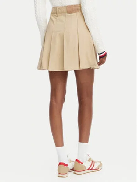 Tommy Jeans Sukňa béžová