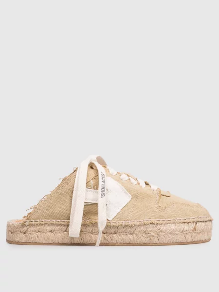 Кросівки-мюлі з нашивкою емблеми Off-white бежеві