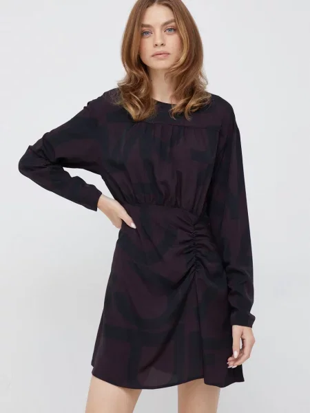 Сукня Sisley mini пряма фіолетовий