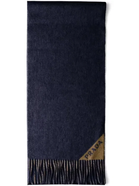 Fular Prada din cașmir albastru