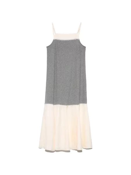 Rochie Bimba Y Lola melange în linie A gri