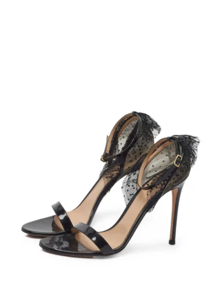 Sandale Gianvito Rossi din dantelă negru