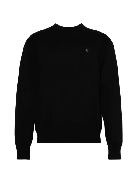 Pulover Calvin Klein Jeans cu autograf negru