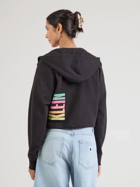 Calvin Klein Jeans Mikina svetložltá / mätová / ružová čierna