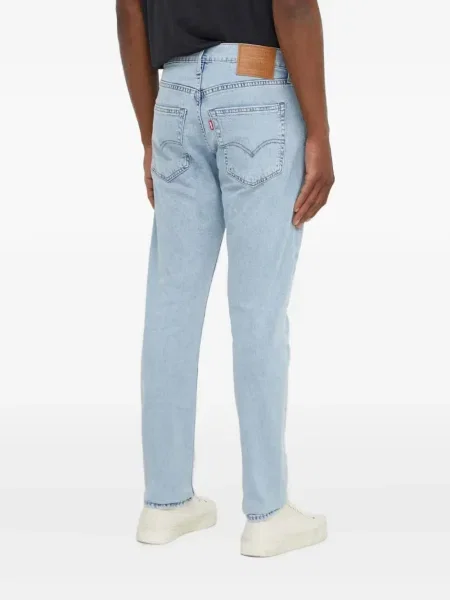 Ретро слаб дънки skinny fit Levi's® с разкъсвания синьо