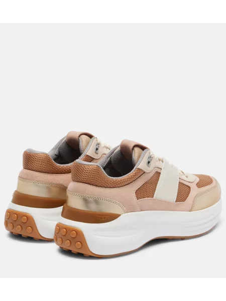 Sneakerși Tod's din piele bej