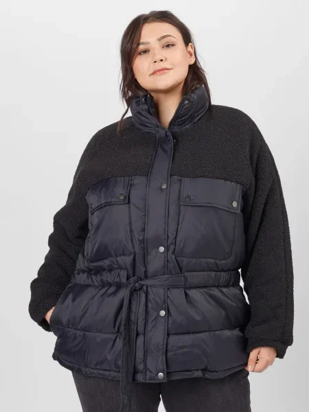 Urban Classics Átmeneti dzseki Sherpa' fekete