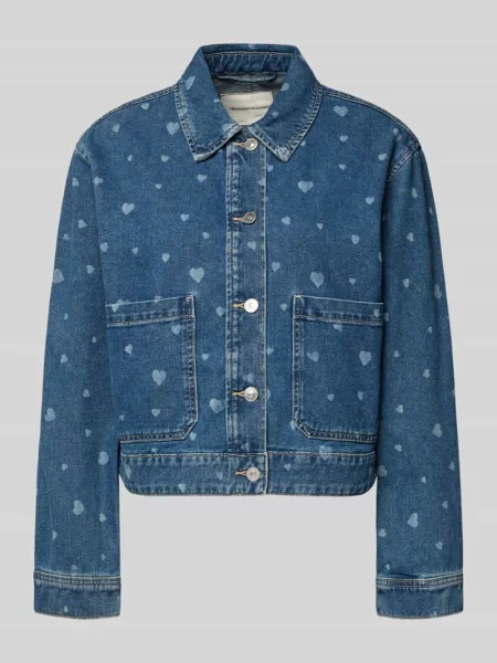 Oversizowa kurtka jeansowa z czystej bawełny Tom Tailor Denim niebieska