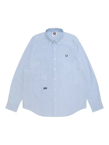 Prugasta košulja Aape By *a Bathing Ape® s vezom plava