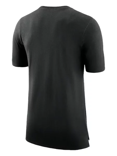 Tricou polo Nike în carouri cu decolteu rotund negru