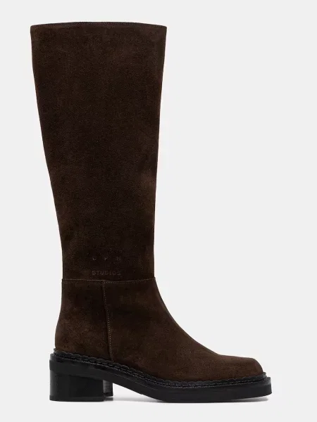 Замшевые сапоги Copenhagen коричневые