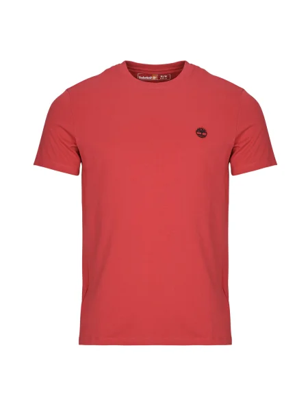 Tricou Timberland cu mâneci scurte scurt roșu