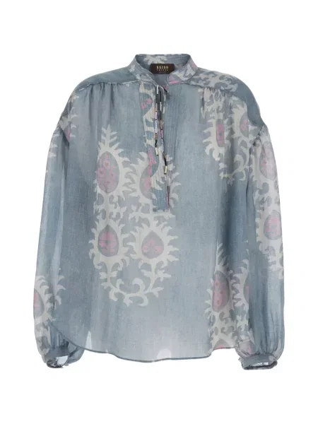 Bluzka Bazar Deluxe z nadrukiem niebieska