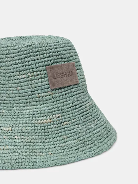 Плетеная шляпа Le Sh Ka Headwear синяя