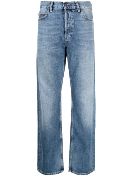 Blugi drepți Carhartt Wip albastru