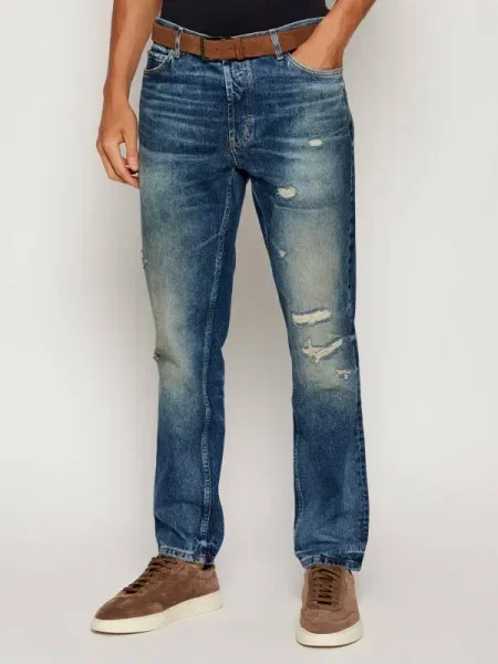 HUGO Blugi | Tapered fit albastru