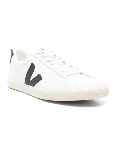 Sneakersy Veja Esplar skórzane z logo białe