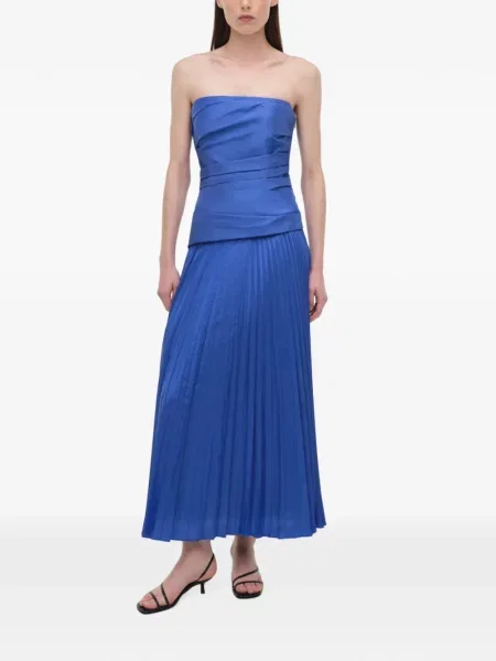 Rochie midi Simkhai fără bretele albastru