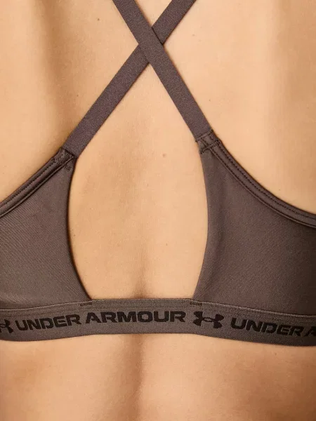 Under Armour спортен сутиен Crossback Low кафяво