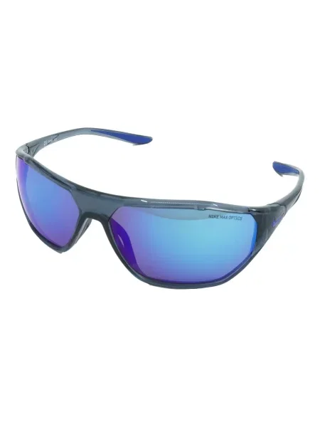 Ochelari de soare Nike cu cordon din jerseu cu imprimeu abstract gri