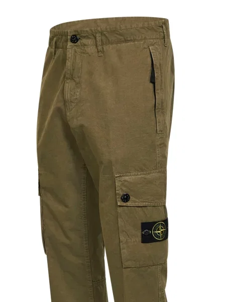 Pantaloni cargo Stone Island cu strasuri verde