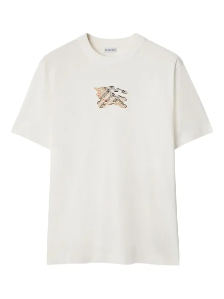 Tricou Burberry în carouri alb