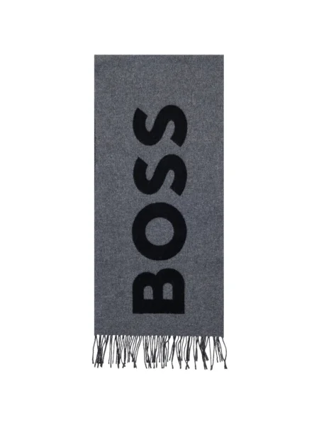 BOSS Vlnený šál BOSS čierna