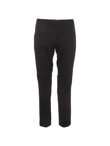 Pantaloni Maje din satin cu dungi negru