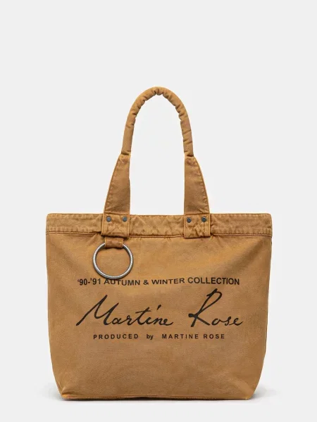 Torba Martine Rose Bondage Tote Bag smeđa ružičasta