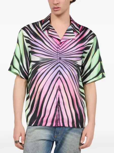 Scurt cămașă Roberto Cavalli cu imagine negru