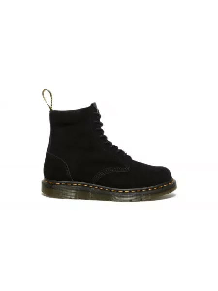 Buty do kostki Dr. Martens zamszowe o krotszym kroju czarne