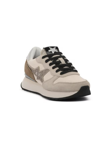 Pantofi Sun68 cu autograf alb