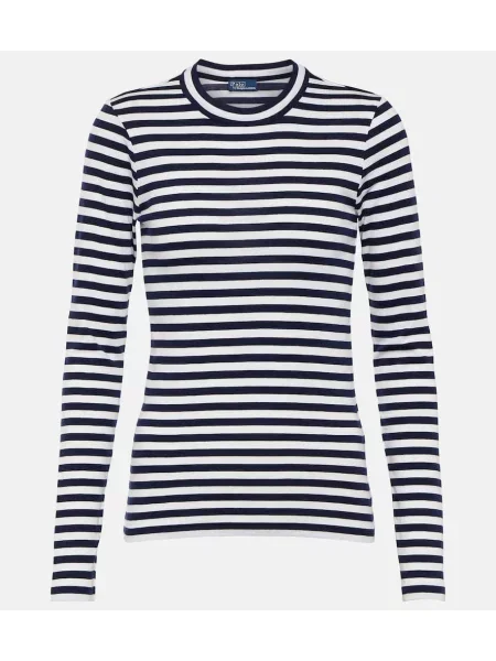 Top Polo Ralph Lauren cu dungi albastru