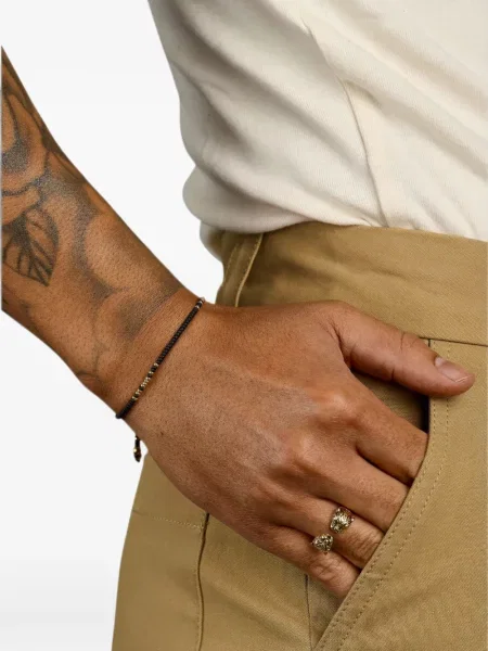 Βραχιόλι Nialaya Jewelry περιδέραιο με κορδόνι μαύρο
