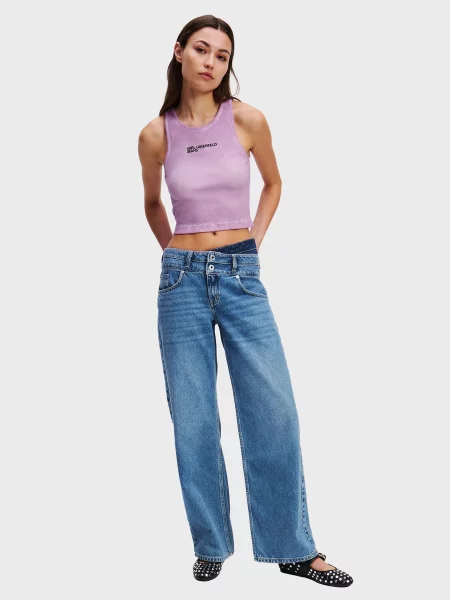 Прямі джинси Karl Lagerfeld Jeans синій