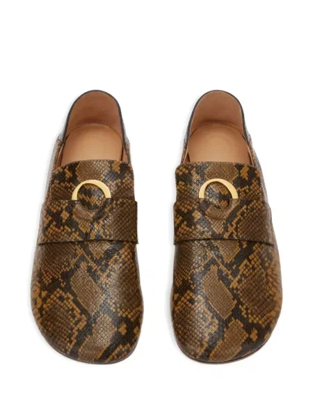 Pantofi loafer Odissì din piele cu imagine