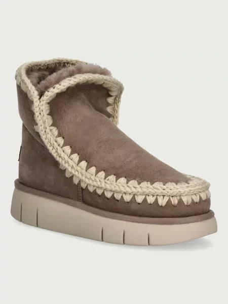 Mou Eskimo 18 Bounce cizme de zăpadă pentru femei din piele întoarsă bej