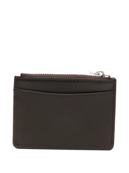 Portofel A.p.c. din piele cu imagine maro
